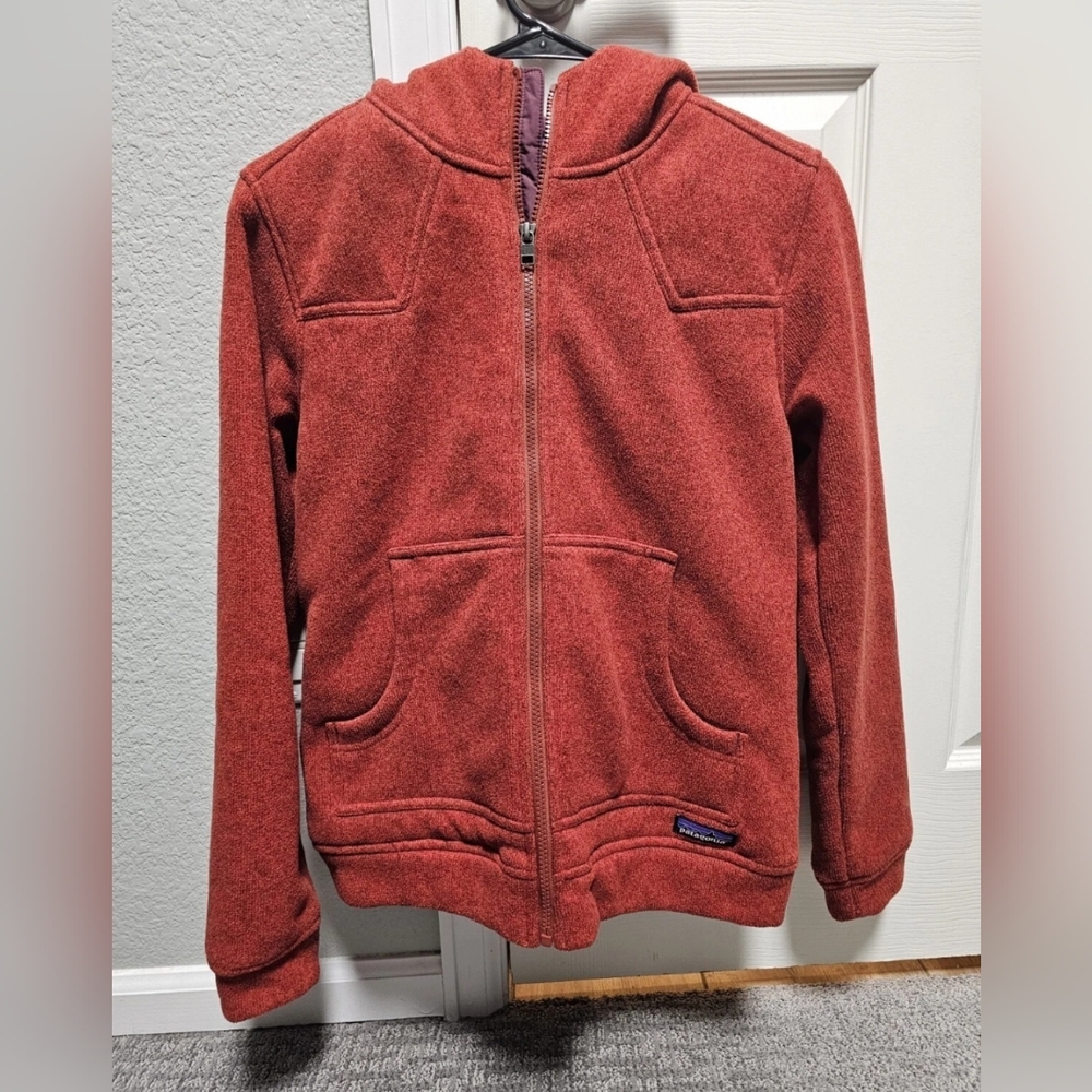 Patagonia Women's Insulated Better Sweater Hooded Jacket - Red/Orange Size Small